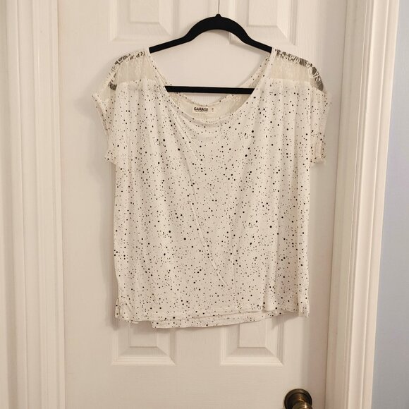 Lace Polka Dot Top - Picture 1 of 4